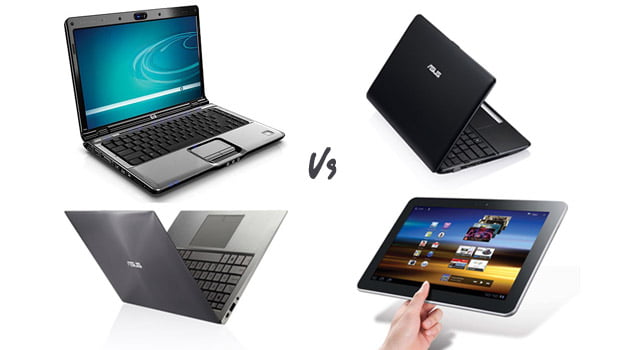 Difference Between Laptop and Notebook and Netbook and Tablet