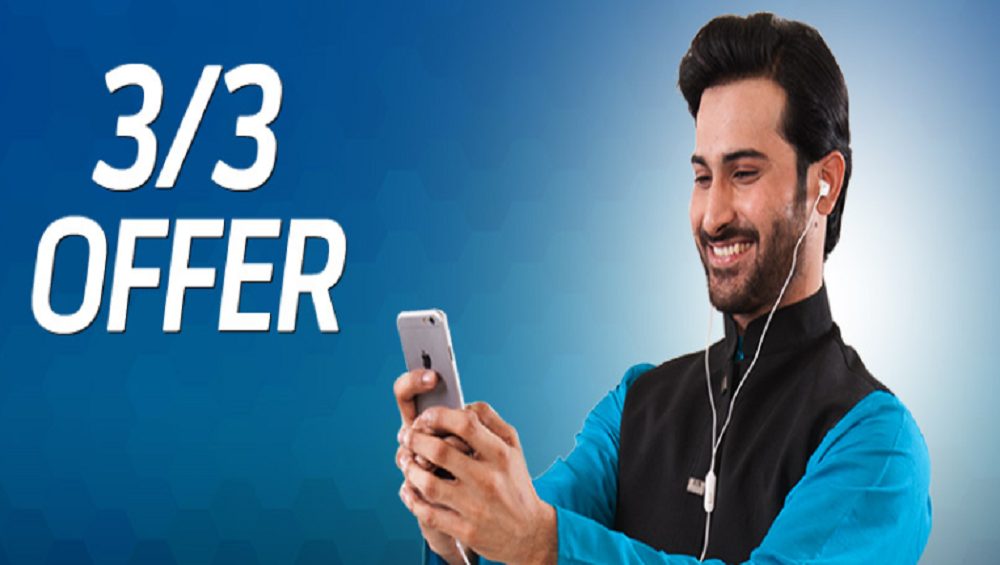 Telenor 3/3 Offer Code in Rupees 50