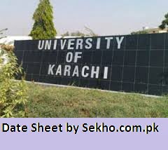 karachi university b.a BSC part 1, 2 date sheet 