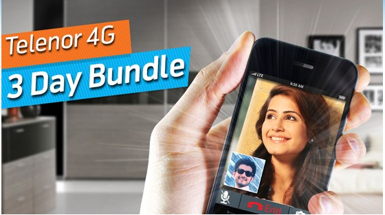 Telenor 4G 3 Day Bundle Offer In 42 Rs Code