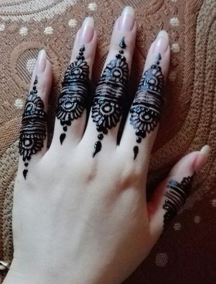 Eid Mehndi Designs For Fingers