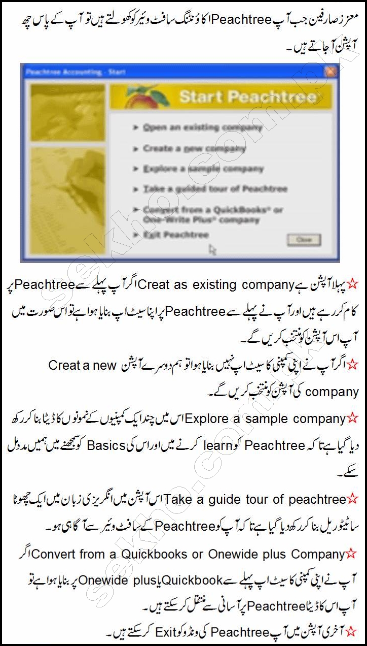 How To Use Peachtree Accounting Software In Urdu
