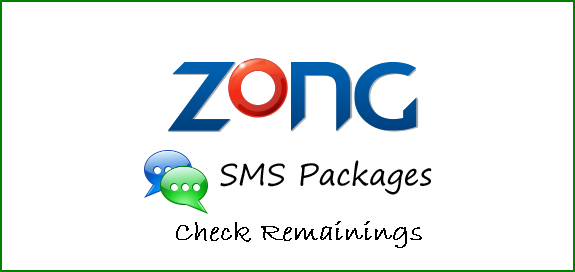 How To Check Remaining SMS In Zong SMS Package