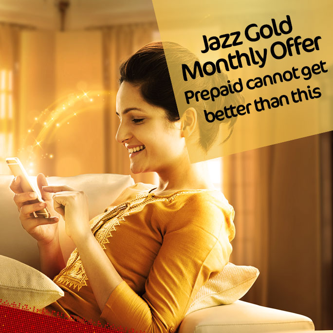 Jazz Gold Monthly Offer 2024 All In One Hybrid Package Call, SMS, MBs