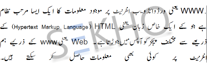 What Is World Wide Web Www In Urdu Definition Meaning