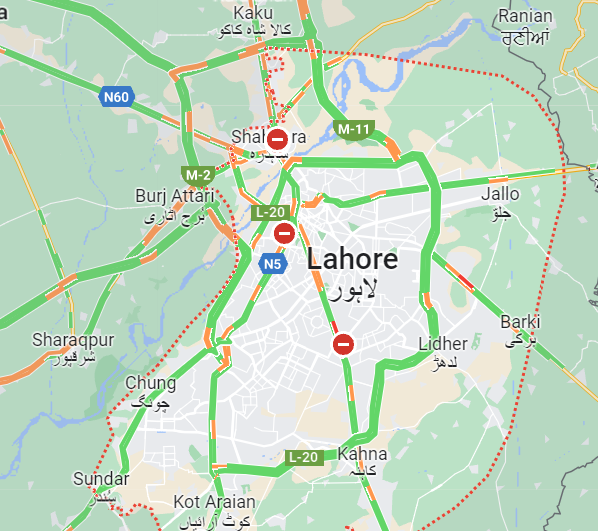 Live Traffic Situation In Lahore Now Today By Roads