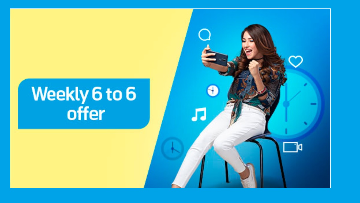 Telenor Weekly 6 to 6 Offer Code in Rs 60