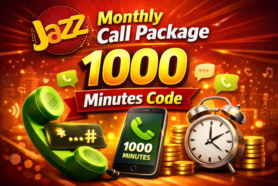 Jazz Monthly Call Package 1000 Minutes Code